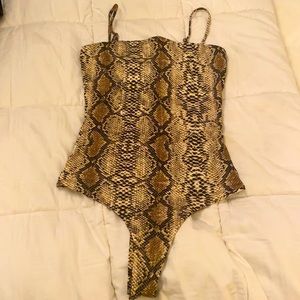 Snakeskin bodysuit